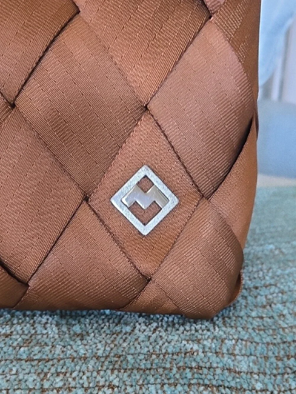 NWOT MAGGIE BAGS Woven Satin Brown Backpack - Kids